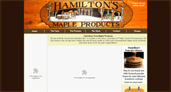 Desktop Screenshot of hamiltonspuremaple.com