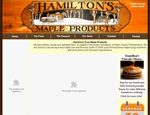 Tablet Screenshot of hamiltonspuremaple.com